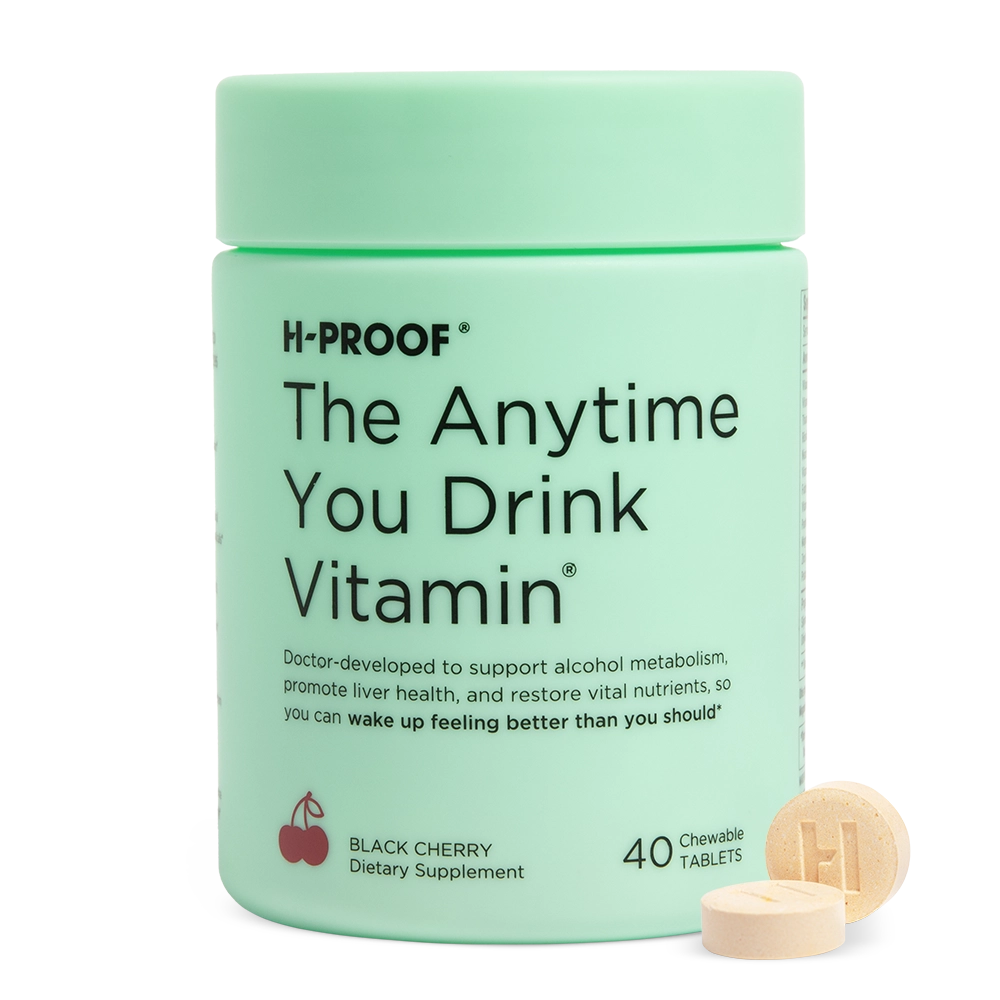 The Anytime You Drink Vitamin® to Metabolize Alcohol | H-PROOF The Anytime You Drink Vitamin® to Metabolize Alcohol | H-PROOF