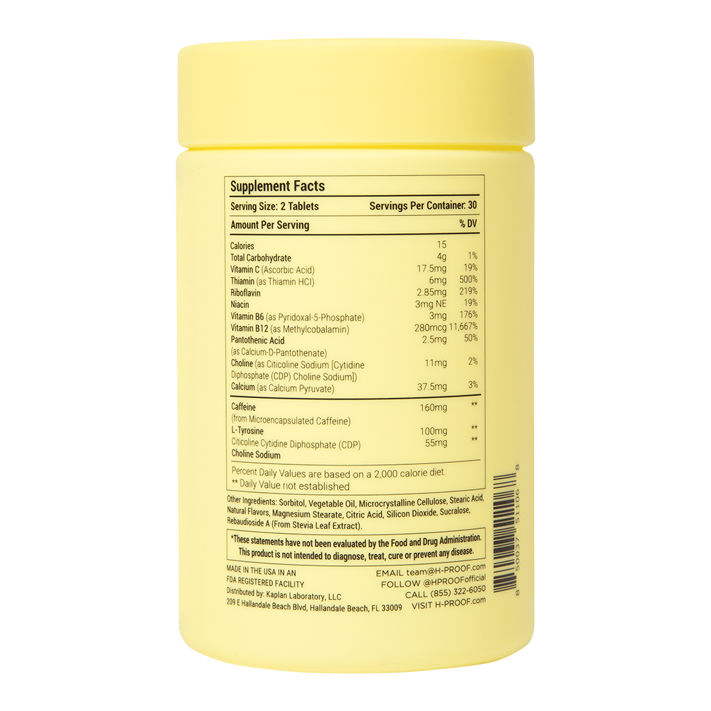 H-PROOF Chewable Energy Tablets | The Anytime You Need Energy Vitamin® H-PROOF Chewable Energy Tablets | The Anytime You Need Energy Vitamin®